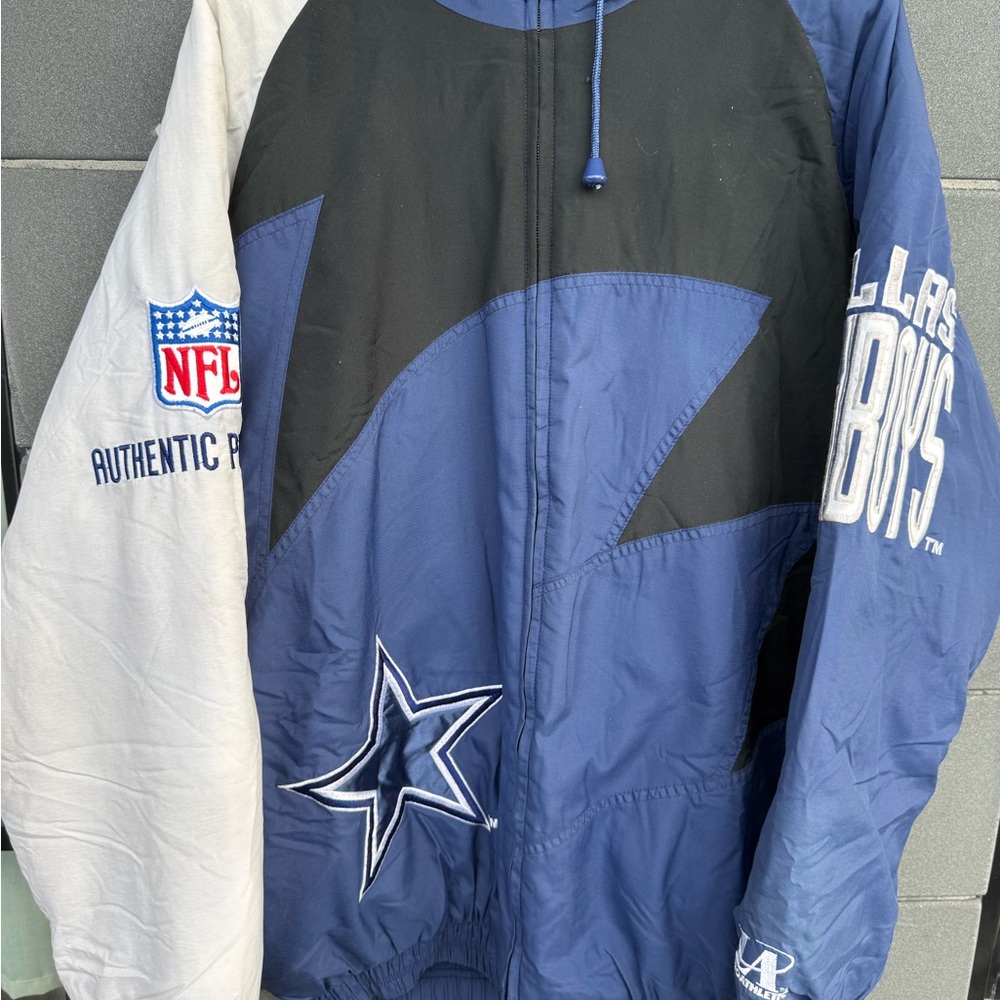 NFL Dallas Cowboys Blue and Black Jacket